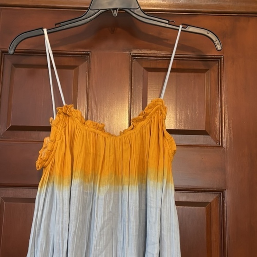 Zara tie dye gauze Flowy maxi dress - Picture 3 of 6